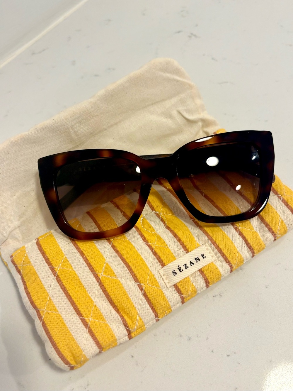 Sézane Mila Tortoiseshell Sunglasses